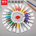 Acrylic 24 colour 24 acrylic paint set textile diy hand-painted shoes children's non-toxic waterproof  Best Quality. 