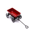 1:12  Dollhouse Miniature Garden Metal Red Cart Toy Ornament Home Decor Gifts. 