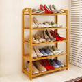 Bamboo Wooden 5 Shelf Multi purpose Shoe Rack Storage Organizers. 