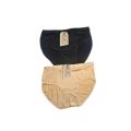 Bela Blossoms Pack of 2 Black and Skin Malai Marvel Masterpiece High Quality Women Underwear - panties - Best Panties For Ladies. 
