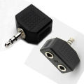 Couple Earphone Adapter Aux 3.5mm Stereo Audio Jack 2 Way Y Splitter Plug Two Headphones Cable Headphone Adaptor Audio Extension. 