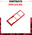 Oppo A1k SIM Tray Sim Jacket Sim Slot Sim Door For A1k - Red. 
