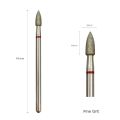 HYTOOS Cone Diamond Burr Nail Drill Bits Rotary Russian Cuticle Bit Electric Manicure Drill Tool Nails Accessories. 