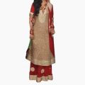 Red Lehnga With Maxi Style Shirt 2 in 1 Bridal Barat Dress. 