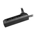 DEEPCOOL FH-4 Fan Hub Small 4Pin Computer Case Fan Hub Splitter PWM for Computer Air-cooling SATA Power Port Cable Management. 