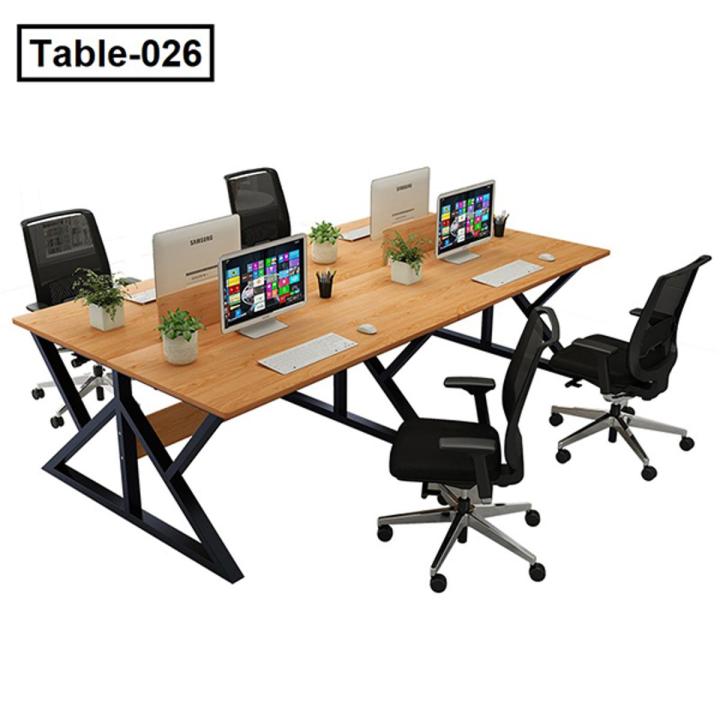 Office Work Station for four people working table Office Table Desktop