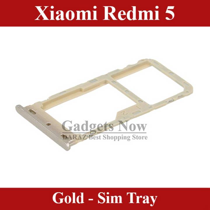 Xiaomi Redmi 5 SIM Tray Sim Jacket Sim Slot Sim Door For Xiaomi Redmi 5 - Gold