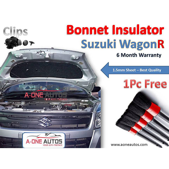 Bonnet Insulator | Namda with Clips For Suzuki WagonR Heat Resistance & Sound Proofing