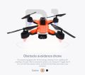 Mini Drone for Kids | Obstace Avoidance Drone | 360 Degree Flip Functionality | Foldable Toy Drone with 1080p Camera | 3 Speed Modes (Elisian D9 Obstacle Avoidance, Orange). 