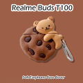 Original For Realme Buds T100 cartoon Silicone Earphone Case Cover Shock resistant NO.1. 