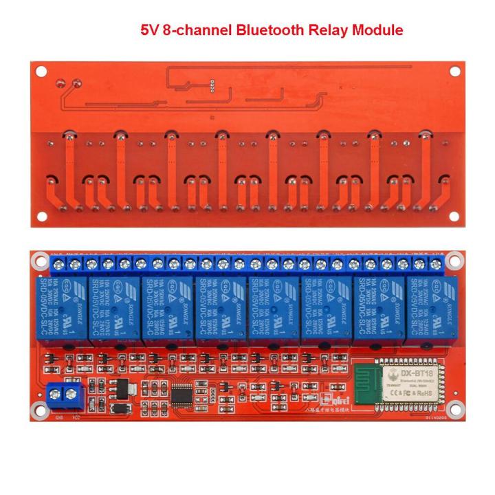 5V 12V Bluetooth Relay Module Bluetooth Remote Relay Output 8 Channel Relay Module for Arduino