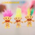 Loveseason Troll Doll Ornament Long Hair Leprocauns Doll Figure Cartoon Model. 