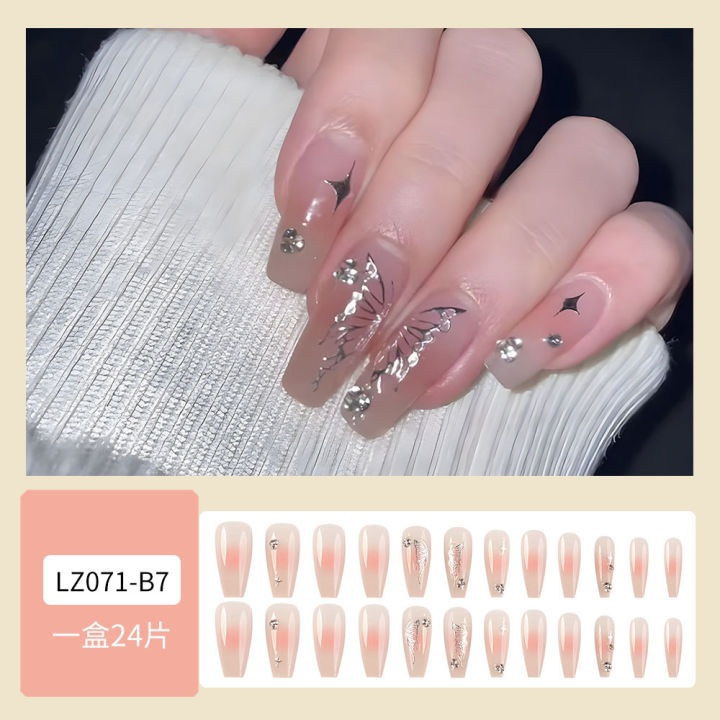Butterfly%20Flash%20Diamond%20Paste%2024Pcs%20Wearable%20Artificial%20Nails%20%E2%80%93%20Light%20Luxury%20Pure%20Stylish%20Pattern%20Nails%20-%20Image%206