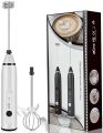 Coffee Beater - Egg Beater - 2 in 1 Coffee Maker - Milk Frother - Coffee Machine - Rechargeable Cofee Beater - Hand Mixer - Electric Coffee Beater - Lassi Maker - Tea Maker Machine - Coffee Grinder By Galaxy Deals. 