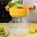 Kitchen Strainer Colander Bowl, Fruit Washing Bowl, Food Storage Basket Space Save Multipurpose. 