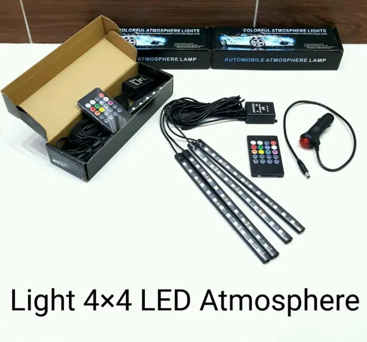 Mobile App Control Bike and Car Interior Ambient Atmosphere Light RGB Foot Light Backlight DC 12V LED Decorative Lamp