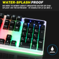 Original 3-in-1 Wired RGB Gaming Combo: Backlit Keyboard with FN Shortcuts - Mouse & Mouse Pad Set for PC/Laptop (Black and White)  104 keys -By Panorama. 