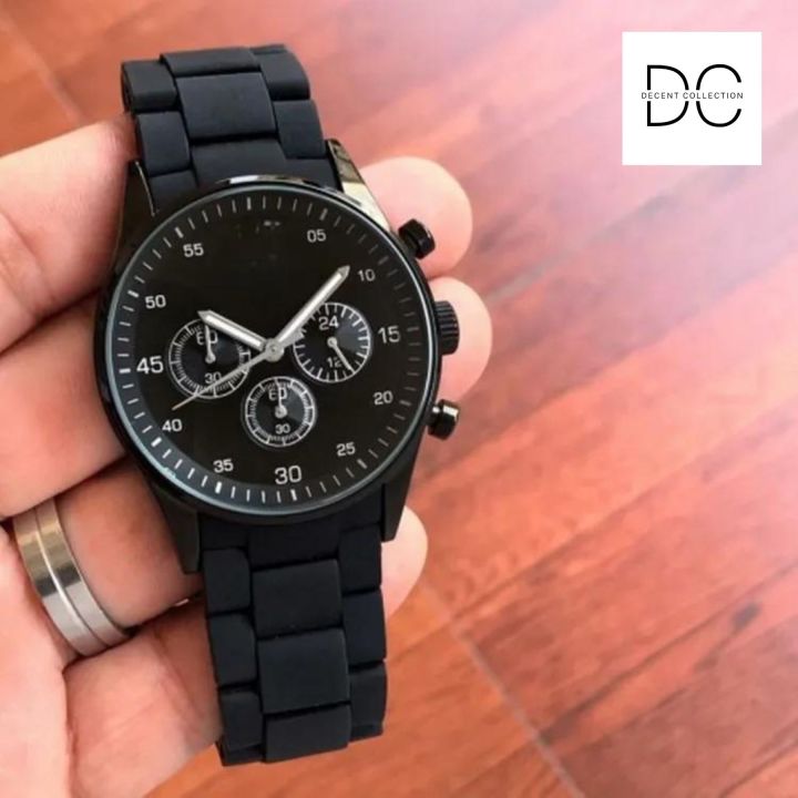 High Quality Premium Watch For Men Women and Boys| Latest Design Matt Chain Rubber Strap with Master Lock | Watch For Girls