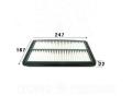 LEPPON AIR FILTER AN-23004 for DAIHATSU, Atrai, Extol, Hijet Cargo, Mira, Mira Gino, Move MITSUBISH* Minica, SUBARU, Sambar TOYOTAPixis Van. 