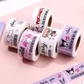 120pcs Cute Sanrio Kuromi My Melody Stickers Roll Kawaii Cartoon Thank You Sealing Labels Sticker Anime Vinyl Decoration Decals. 