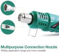 Weed Burner - 2000W Electric Thermal Weeder - BBQ Fan Air Blower - Up to 600°C with 2 Nozzles and 6M Cable - Environmentally Friendly - for Garden / Patio / Driveway / BBQ. 