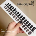 30pcs Cat Magnetic Press On Nail Pretty Fake Nails Detachable Full Nail Tips Wearable Fake Nails Simple Artificial Art Decor JIJIN. 