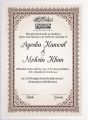 NIkkah Certificate frame Customized nikkah nama certificate for wedding certificate Marriage agreement for couple. 