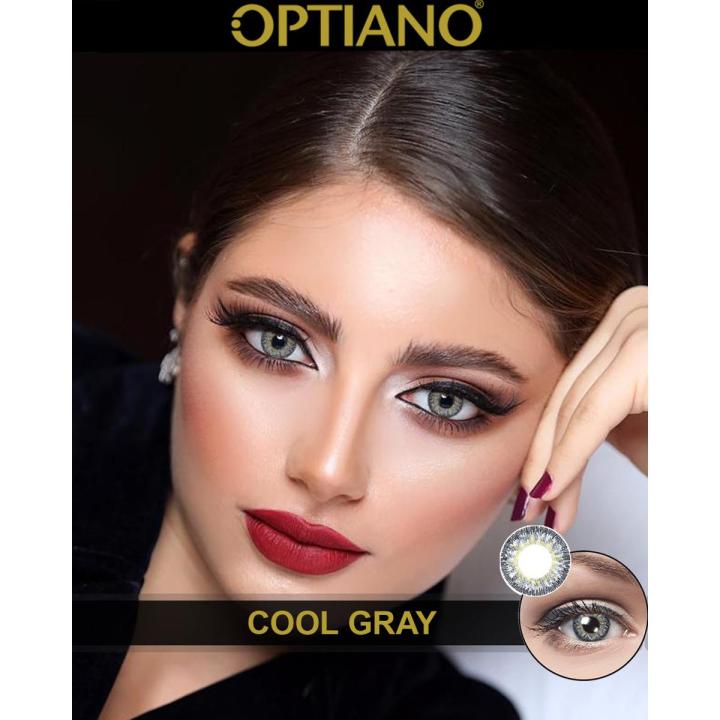 Optiano Cool Gray Daily Wear Eyesight Lenses | All Contact Lenses Number Available with ( Complete Kit )