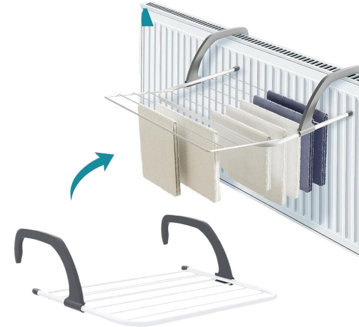 Techmanistan Foldable Clothes Hanger/Airer, Radiator Drying Rack ...