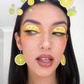 ARELENE Summer Resin Lemon Orange Slice Drop Earrings Women Acrylic Fruit Jewelry. 
