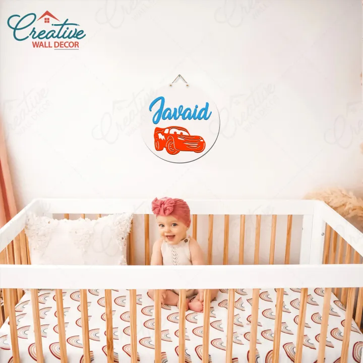 Customized%20Wooden%20Frame,%20McQueen%20Car%20Theme,%20Baby%20Room%20Wall%20Decoration%20for%20girls%20and%20boys,%20Birthday%20Gift%20for%20kids,%20Family%20Wooden%20Art,%20Wall%20Hanging,%20Personalized%20Home%20Decor%20for%20any%20Occasion%20-%20Image%203