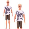 DIY Doll Casual Suit Ken Doll Clothes Overcoat Fashion Suit Ken Boy Clothes Cool Outfit Daily Wear Prince Ken Sportswear Children's Gift. 