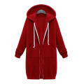 Hoodie Women Winter Long Hoodie Coat Warm Hooded Jacket Zip Parka Overcoats. 
