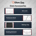 Glam Gas Bake Up Black (Electric) Oven. 