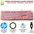 Original HP Mechanical Keyboard GK100 / GK100F / GK400F / GK400Y / GK600F - RGB Gaming Keyboard Metal Body With Blue , Brown , Red & Black Switch - Black / Blue / Grey / White / Pink With Different Unique Shape -   For PC & Laptop. 