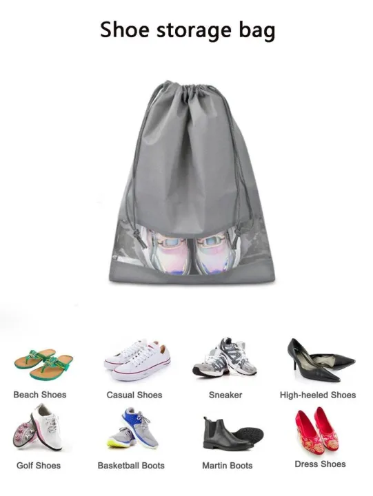 Pack%20of%2012%20-%20Travel%20Shoes%20Storage%20bag%20with%20clear%20window%20non-woven%20with%20PVC%20Bag%20-%20Image%208