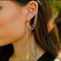 Flower Leaf Stud Ear Cuff Clip On Earings For Girls Stylish Ear Rings New jewellery for girls. 