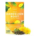 Organic Dandelion Root Tea-100 Tea Bags | Organic Herbal Tea | Eco-Friendly Tea Bags | Non-GMO Caffeine Free Tea. 