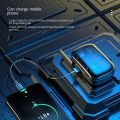 M27 Damix Airpods Original _ with Super Sound & High Quality Touch Sensors True Stereo Headphones with Built in Mic 10m Transmission Bluetooth Wireless Earbuds , Charging Case Sport Headset for all Bluetooth Smart devices. TWS Alternative. 