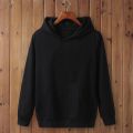 Plain pull over fleece kangro hoodie for men. 