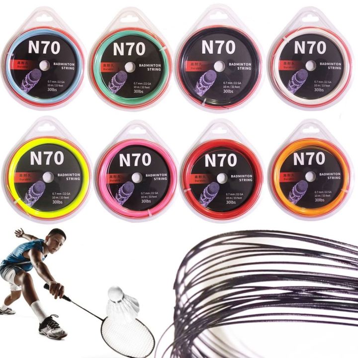 Badminton Pro Racket String Color Tool Multicolor Badminton Racket String Dia.0.7mm Training Badminton ...
