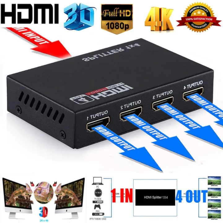 HDMI%20Splitter%201%20in%204%20Out%20-4K%20Hdmi%20Splitter%201x4%20Ports%20v1.4%20Powered%204K/2K%20Full%20Ultra%20HD%201080p%20US%20Adapter%203D%20Support%20-%20Image%204