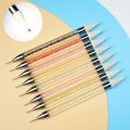 Dual-ended Nail Dotting Painting Stones Pen Crystal Beads Handle Rhinestones Studs Picker Wax Pencil Manicure Nail Art Tools. 