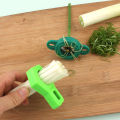 Vegetable Chopper Stainless Steel Scallion Slicer Cutter Shredder Kitchen Gadget Sharp Blade Shallot Green Onion Cutter for Cooking. 