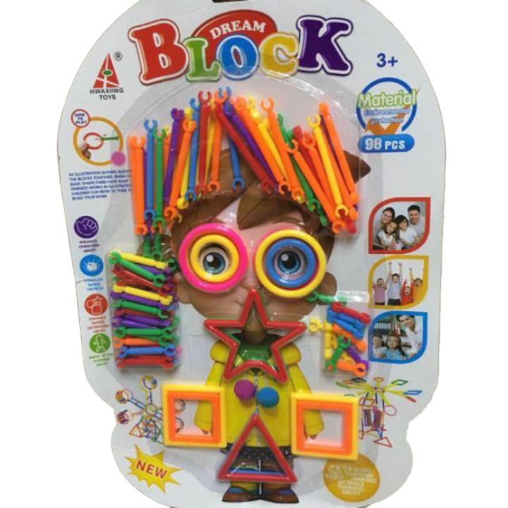 Sticks Blocks Educational Building Blocks Smart City DIY Stick Toys Different Shape Game for Kids Boys and Girls  (Pipe Puzzle Game)