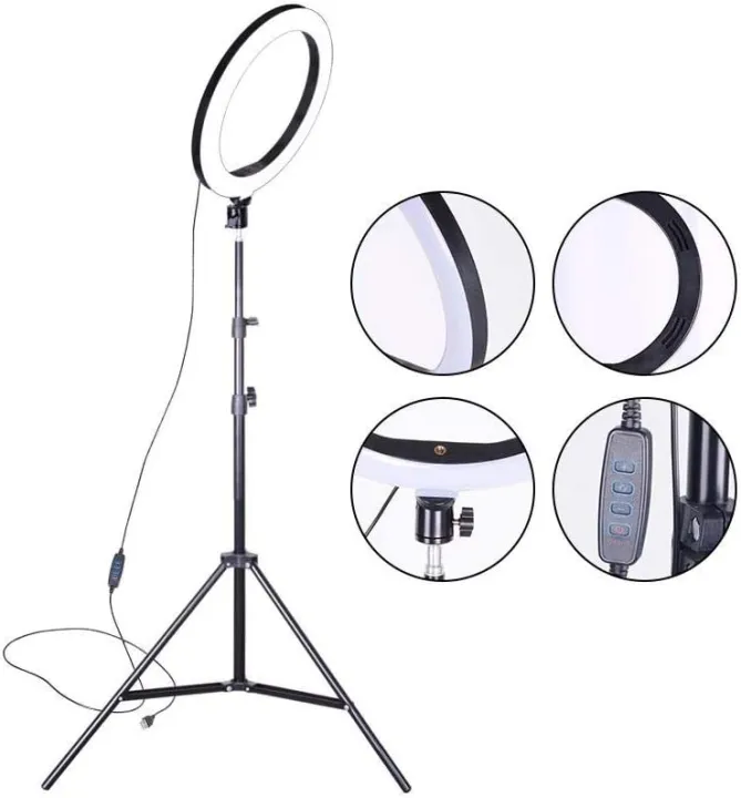 26cm%20LED%20Ring%20Light%20with%207%20Ft.%20Tripod%20Stand%20&%20Phone%20Holder%20and%203%20Dimmable%20Shades%20Of%20Colors%20for%20Studio%20Photography,%20Video%20Calls,%20Vlogging,%20Live%20Streaming%20and%20Makeup%20-%20Image%205