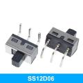 10PCS SS12D10 SS12D06 Toggle Switch 3Pins Straight Feet Handle High 5mm Spacing Of 4.7mm 3A 250V SS12D10 Power Switches. 