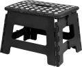 Folding Step Stool Holds Up to 136 Kg - Lightweight Plastic Foldable Step Stool for Kitchen, Bathroom & Living Room. 