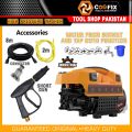 COOFIX 1400W High Pressure Washer, Pure Copper - Water From Bucket and Tap Both Function - بالٹی سے بھی پانی لے گا. 