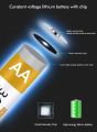 Daweikala AA1.5V 3400mAh Li-ion Rechargeable Battery AA Lithium-ion Battery for Remote Control Mouse Small Fan Electric Toy. 